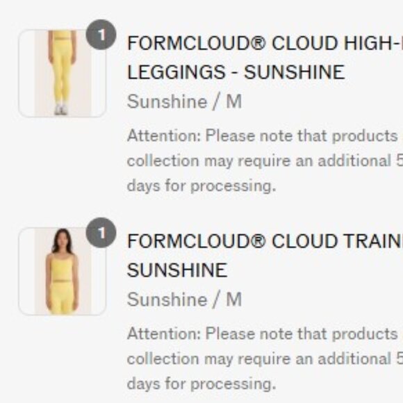 SET Active Formcloud Sunshine Set - Picture 3 of 3